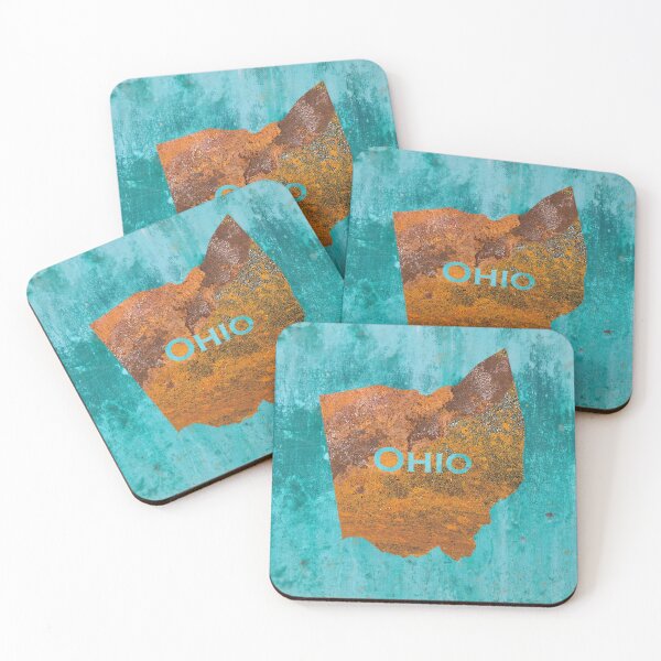 Item preview, Ohio Rust on Teal designed and sold by Elisabeth Lucas.