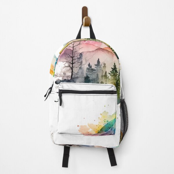 Item preview, Rainbow Pastel Mountain Watercolor designed and sold by FoxfireStardust.