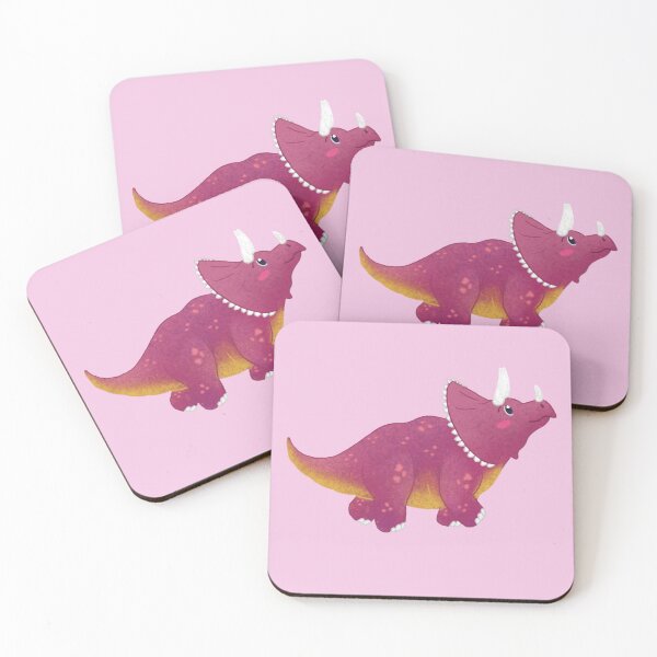 Item preview, Pink Triceratops Illustration  designed and sold by NikaIllustrates.