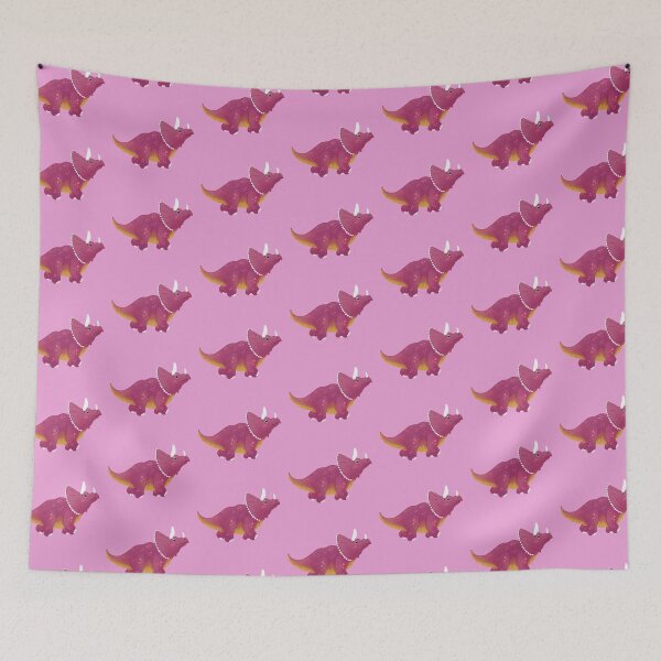 Item preview, Pink Triceratops Illustration  designed and sold by NikaIllustrates.