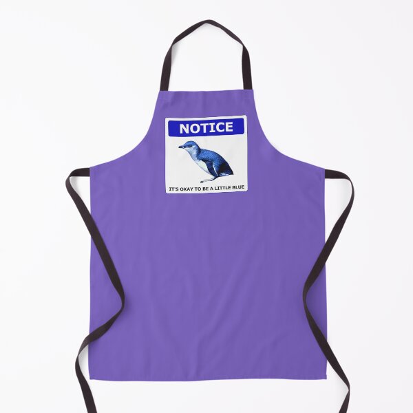 Item preview, Notice it's okay to be a little blue penguin (Light Purple #795FC1 background) designed and sold by SBPenguins.