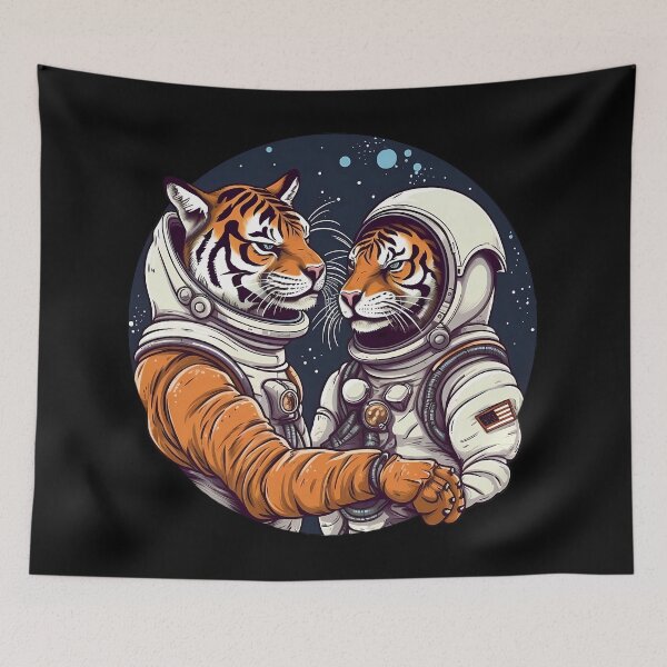 Item preview, Two Tigernauts "Taikonauts" designed and sold by paulstamp.