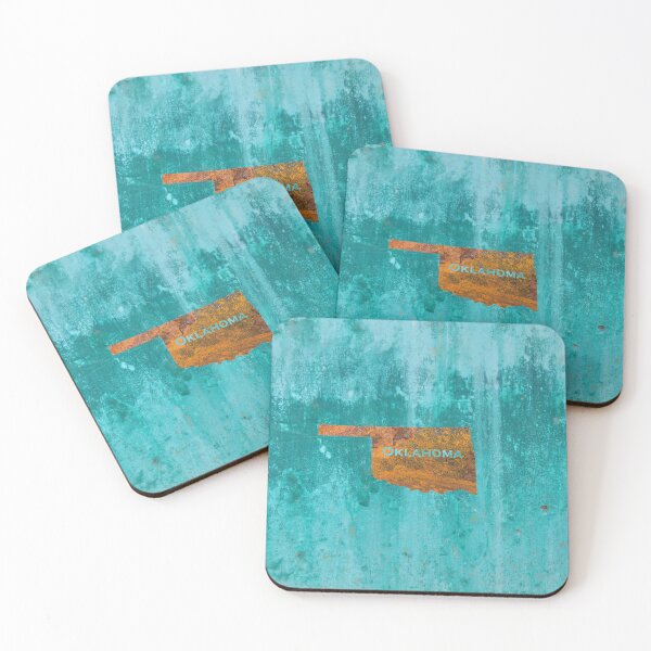 Item preview, Oklahoma Rust on Teal designed and sold by Elisabeth Lucas.