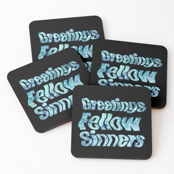 Item preview, Greetings Fellow Sinners (Light Blue) designed and sold by O1RSH.