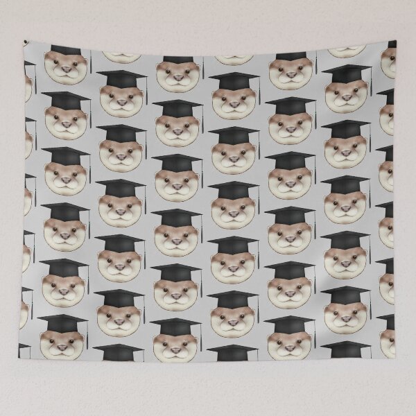 Aperçu de l'œuvre Loutre de graduation créée et vendue par OTTERFAMILY.