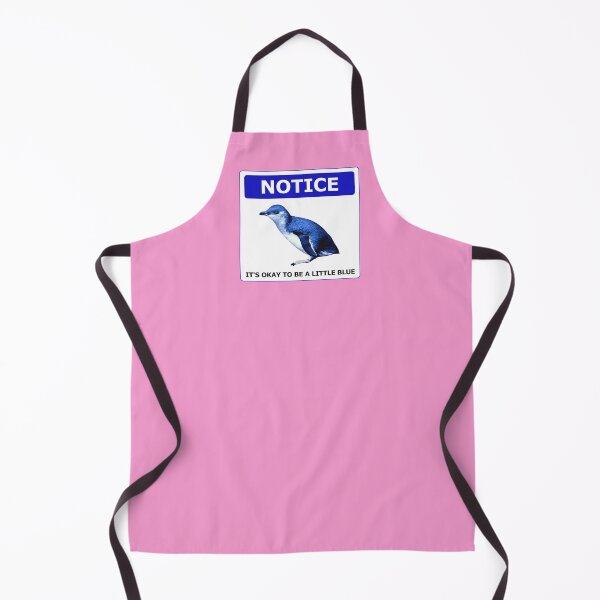 Item preview, Notice it's okay to be a little blue penguin (Pink #F699CD background) designed and sold by SBPenguins.