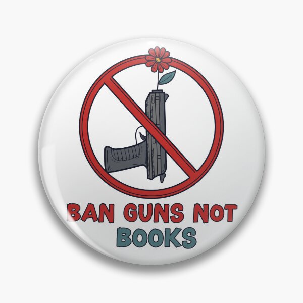 Item preview, Ban Guns Not Books Banned Books Lover Read Book Vintage Sticker designed and sold by r1bbit.