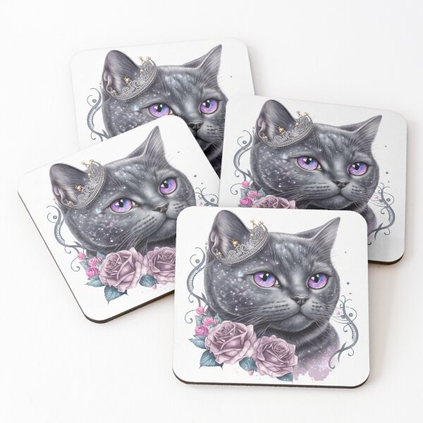 Item preview, Shimmery Black British Shorthair designed and sold by Nocturne  Paws.