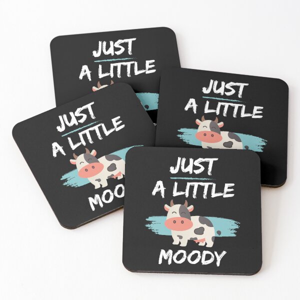 Item preview, Just a little moody | just a little moody cow designed and sold by HStudioPrints.