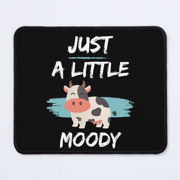 Item preview, Just a little moody | just a little moody cow designed and sold by HStudioPrints.