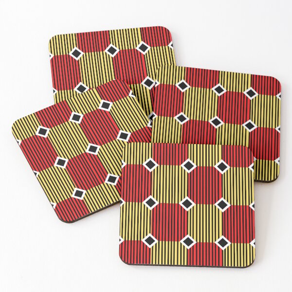 Item preview, Red and Yellow Inspired Print designed and sold by exotikcocotte.