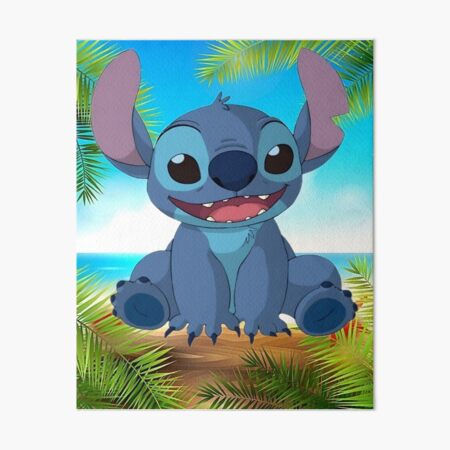 Vista previa del artículo con la obra «Lilo y Stitch», diseñado y vendido por trinkleintelle.