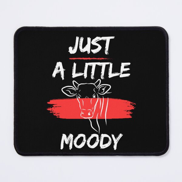 Item preview, Just a little moody | just a little moody cow designed and sold by HStudioPrints.