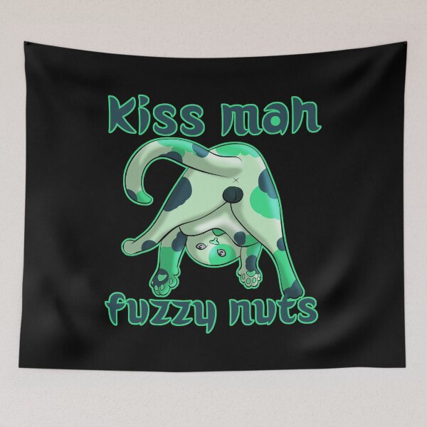 Item preview, Kiss my fuzzy nuts designed and sold by Red-wolf-Ink.