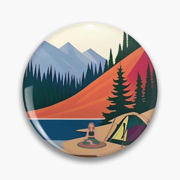 Artikelvorschau, Yoga liebt Camping entworfen und verkauft von myfavoritesm4.