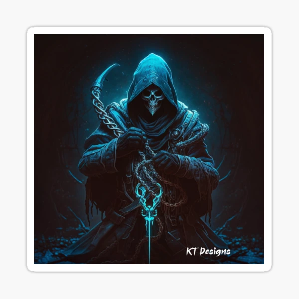 Grim Reaper Design' Sticker