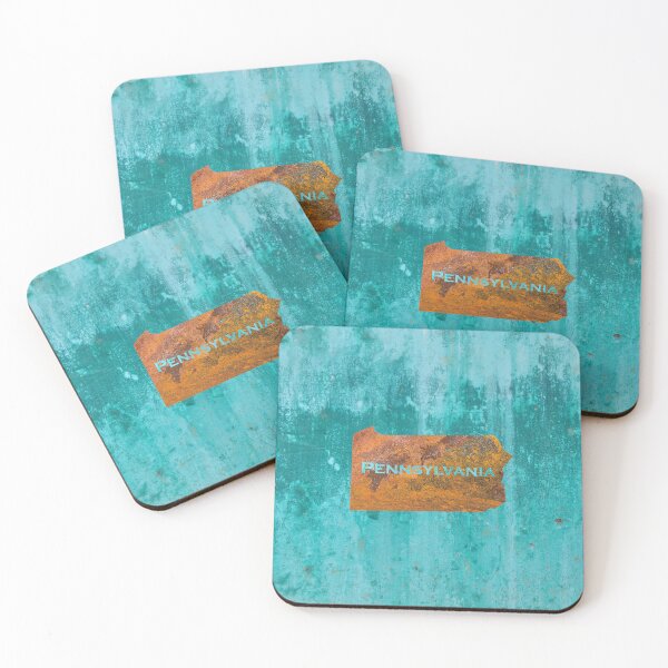 Item preview, Pennsylvania Rust on Teal designed and sold by Elisabeth Lucas.
