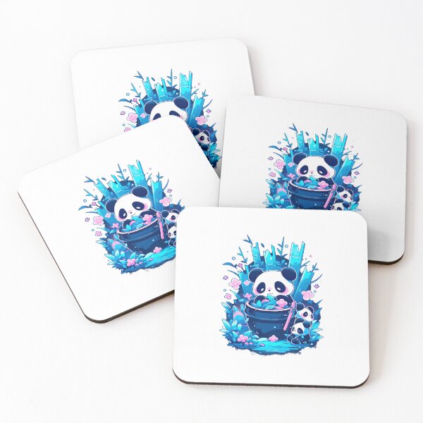 Item preview, Cute Panda Family Playing near Bamboo designed and sold by Verdetto.