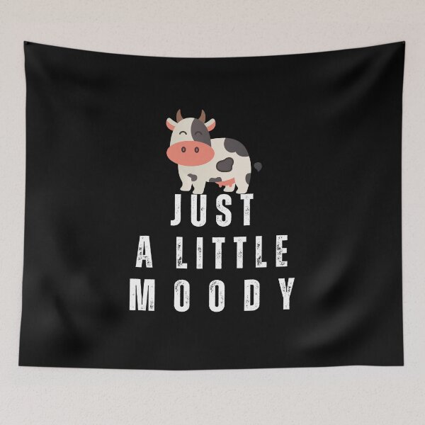 Item preview, Just a little moody | just a little moody cow  designed and sold by HStudioPrints.
