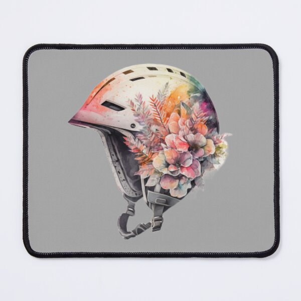 Item preview, Watercolor Floral Skiing Helmet designed and sold by matexka.
