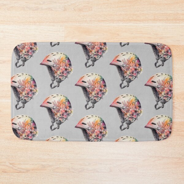 Item preview, Watercolor Floral Skiing Helmet designed and sold by matexka.