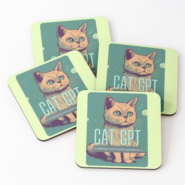 Item preview, Cat GPT Looking at Your Poor Grammar designed and sold by Step, Repeat.
