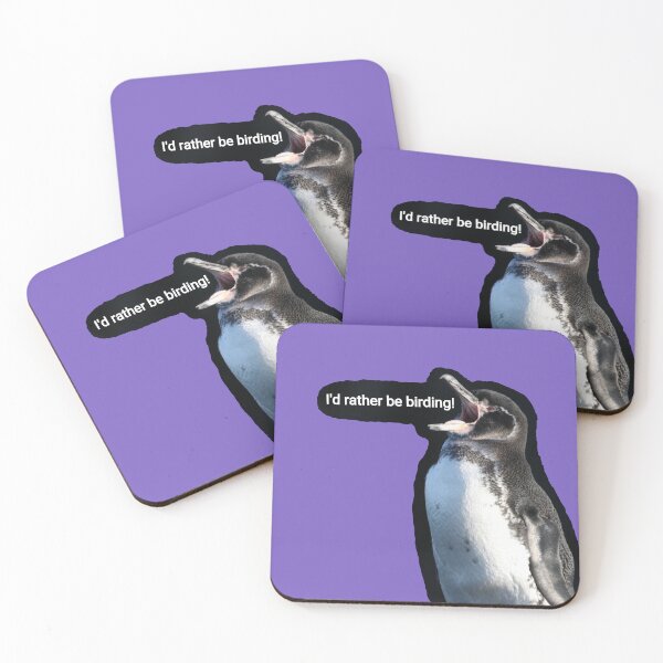 Artikelvorschau, Galapagos Penguin would rather be birding birdwatching (Light Purple #795FC1background)  entworfen und verkauft von SBPenguins.