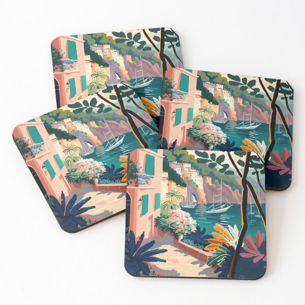 Item preview, Portofino Bliss: A Coastal Masterpiece IV designed and sold by RoseAesthetic.