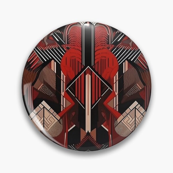 Item preview, Art Deco Love Embraced Motifs Pattern designed and sold by RooArtistry.