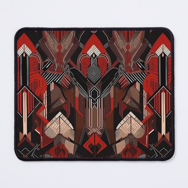 Item preview, Art Deco Love Embraced Motifs Pattern designed and sold by RooArtistry.