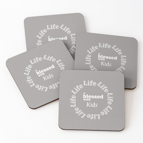 Item preview, Life is/Blessed with kids, Mother's Day, Father's Day. Gift designed and sold by SHSDesigns.