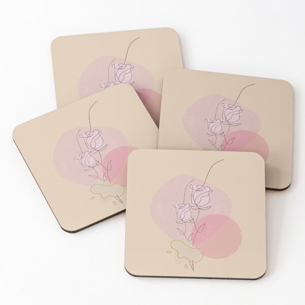 Item preview, Boho abstract roses in pink designed and sold by rocklegends99.