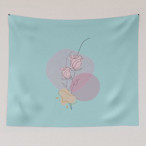 Item preview, Boho abstract roses in pink designed and sold by rocklegends99.