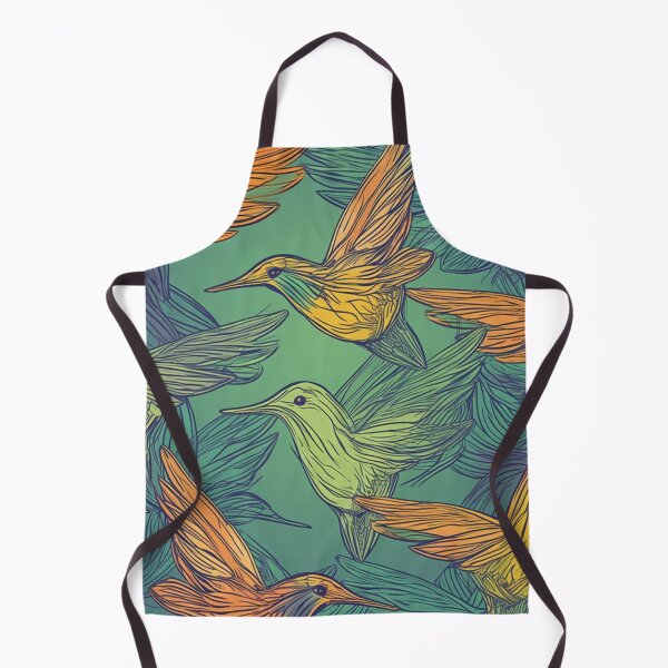Item preview, Orange and Green Humming Bird Print designed and sold by Krizelle Flores.