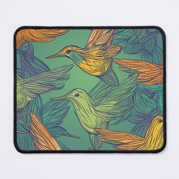 Item preview, Orange and Green Humming Bird Print designed and sold by Krizelle Flores.