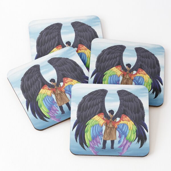 Artikelvorschau, Castiel - Rainbow & Galaxy Wings entworfen und verkauft von Outofthecavern.