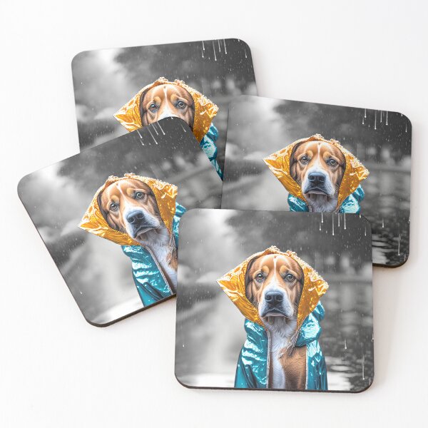 Item preview, Cute Dog in a Rain Coat designed and sold by Elisabeth Lucas.