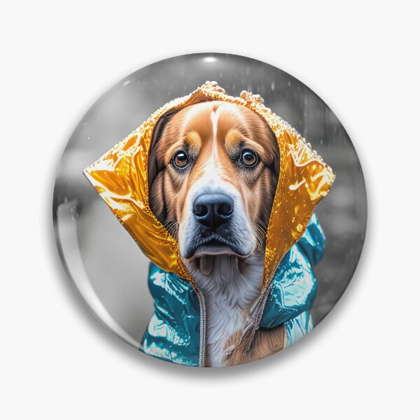 Item preview, Cute Dog in a Rain Coat designed and sold by Elisabeth Lucas.