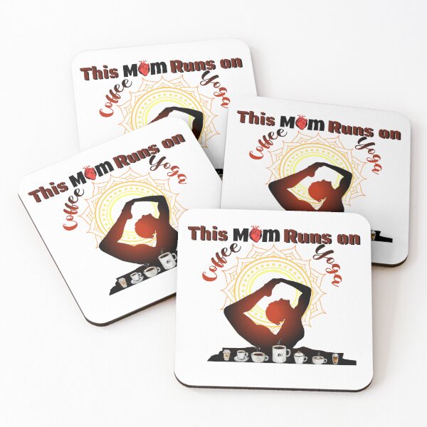 Item preview, This Mom Runs On Coffee And Yoga designed and sold by Artista-shop.