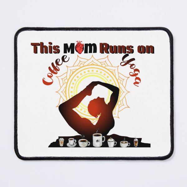 Item preview, This Mom Runs On Coffee And Yoga designed and sold by Artista-shop.