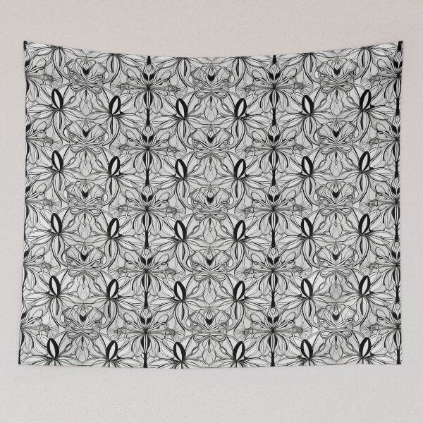 Item preview, Black And White Abstract Pattern designed and sold by Krizelle Flores.