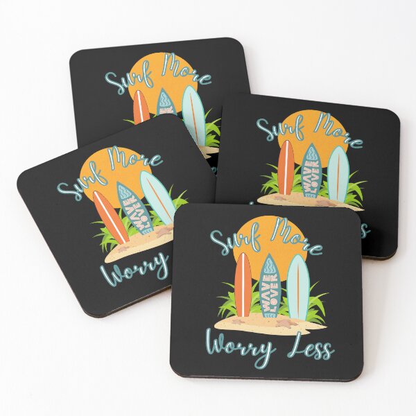 Item preview, Surf More, Worry Less designed and sold by Poppies-Express.