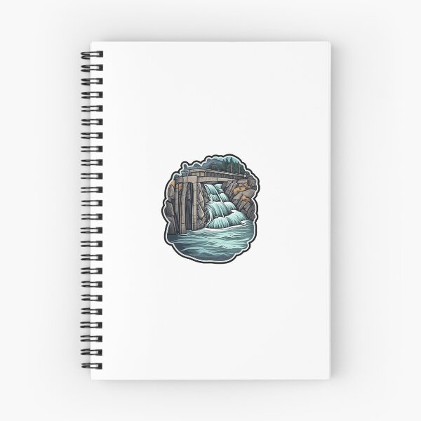 Item preview, Dam bridge over rushing wasterfall designed and sold by dirminxiia.