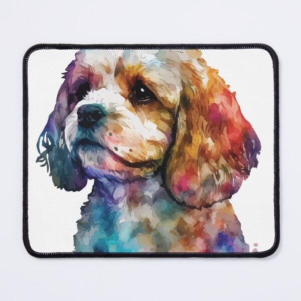 Item preview, A Watercolor of a Cavapoo - Boho Animals designed and sold by GVRDesign.