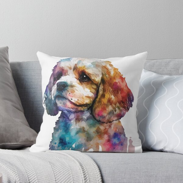 Item preview, A Watercolor of a Cavapoo - Boho Animals designed and sold by GVRDesign.