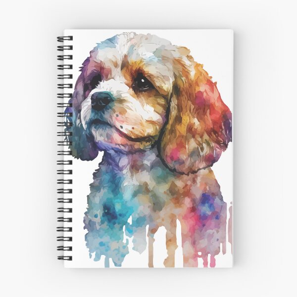 Item preview, A Watercolor of a Cavapoo - Boho Animals designed and sold by GVRDesign.