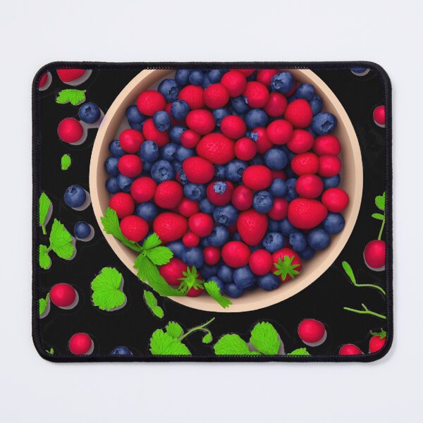 Item preview, Fruits Pattern Blueberries Strawberries - Fruits designed and sold by internlvisions.