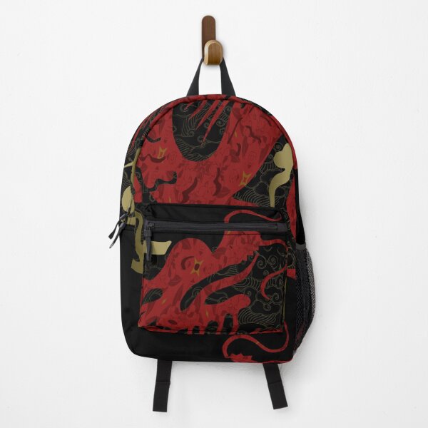 Item preview, Chinese red dragon seal with floral and cloud pattern designed and sold by LiberaCaballo.