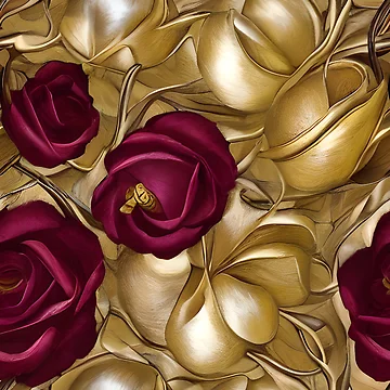 Artwork thumbnail, Pretty Roses by Poetic Patterns Studio