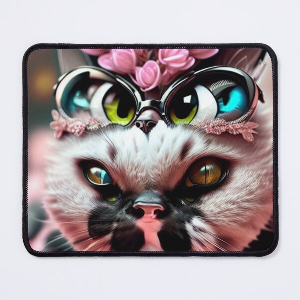 Item preview, Cat Snake Pink with classical glasses designed and sold by Canala77.